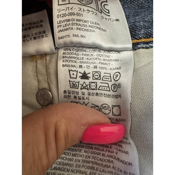 Levis 505 Retro Classic Mens Jeans 34x30 Faded Stone wash Y2K Denim Streetwear - Picture 6 of 11